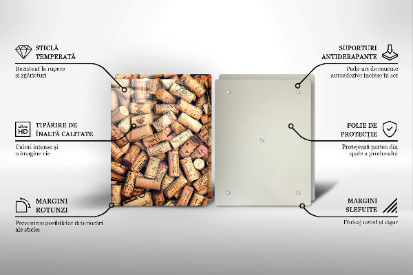 Kitchen worktop saver Wine corks pattern