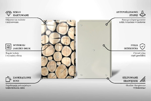 Kitchen worktop saver Wood trunks of the tree