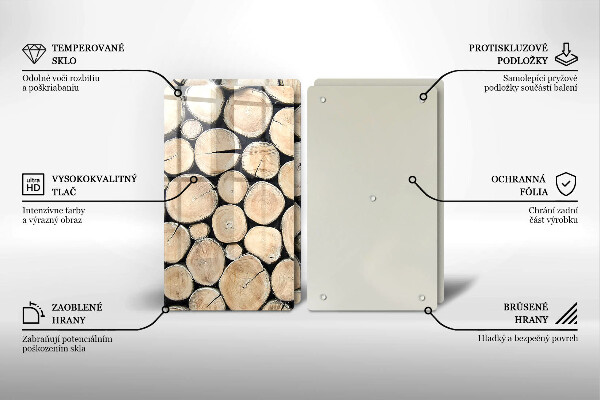 Kitchen worktop saver Wood trunks of the tree