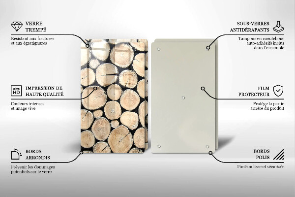 Kitchen worktop saver Wood trunks of the tree