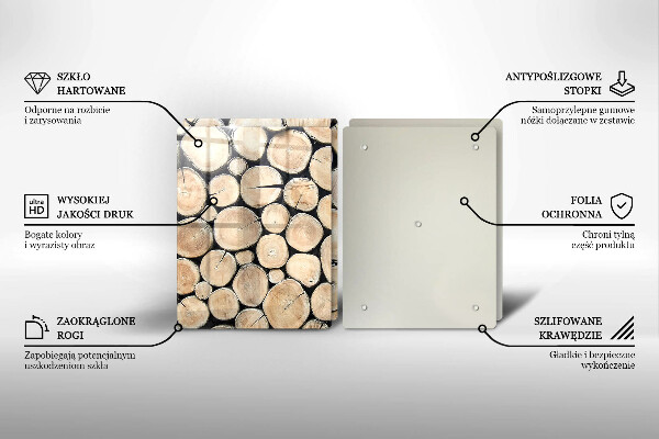 Kitchen worktop saver Wood trunks of the tree