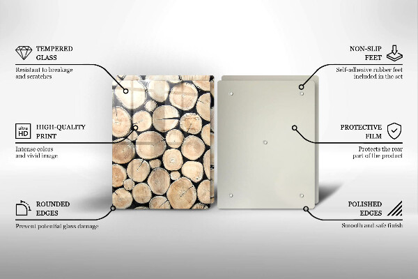 Kitchen worktop saver Wood trunks of the tree