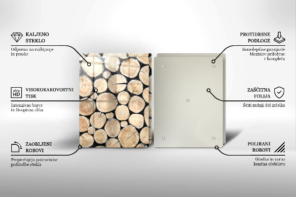 Kitchen worktop saver Wood trunks of the tree