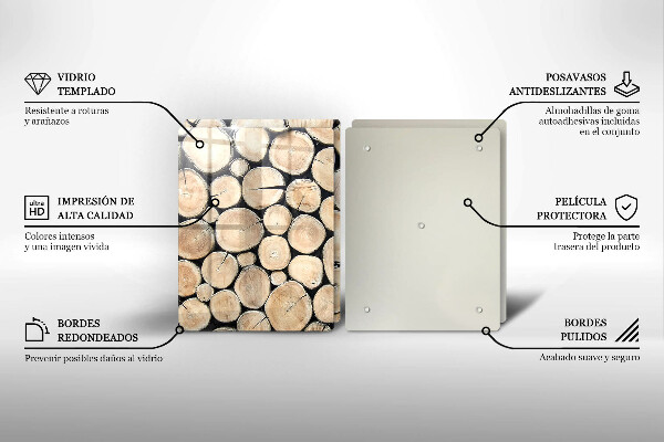Kitchen worktop saver Wood trunks of the tree