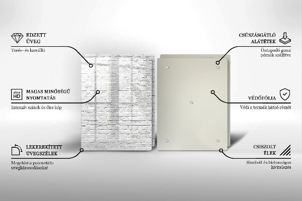 Kitchen worktop saver Brick wall