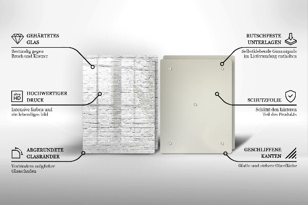 Kitchen worktop saver Brick wall