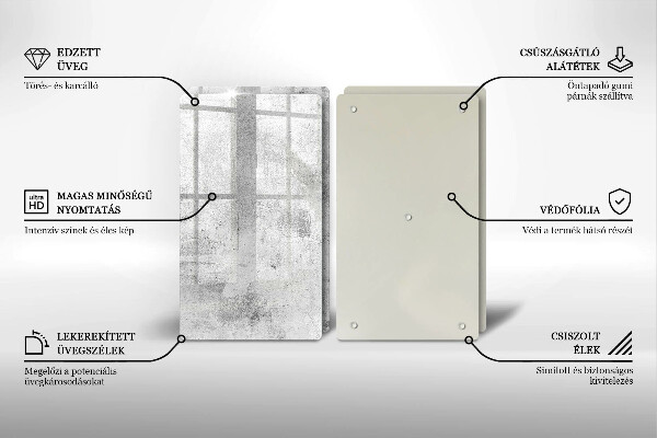Worktop protector Concrete texture