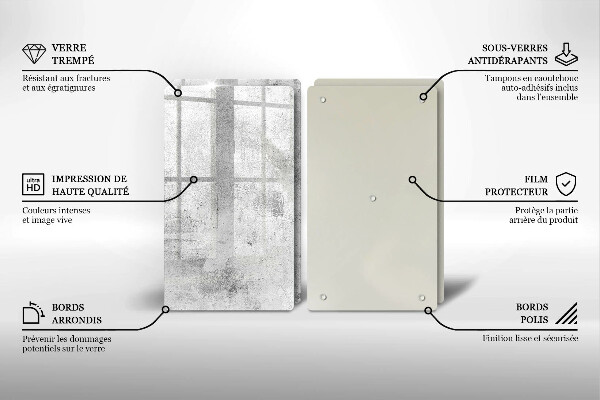 Worktop protector Concrete texture