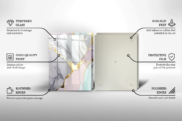 Worktop protector Pastel marble