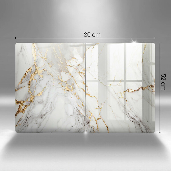 Worktop protector Light marble with gold