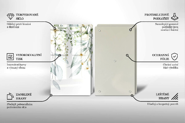 Worktop protector Watercolor plants