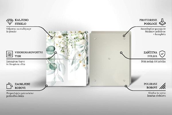 Worktop protector Watercolor plants