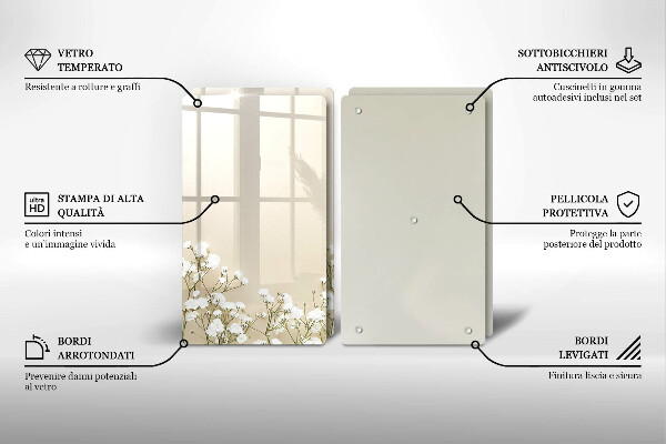 Worktop protector Boho flowers