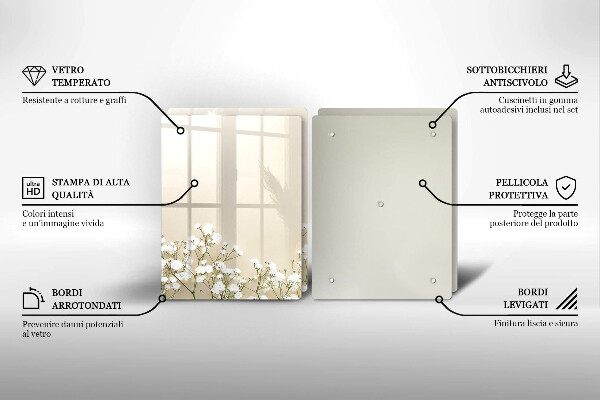 Worktop protector Boho flowers