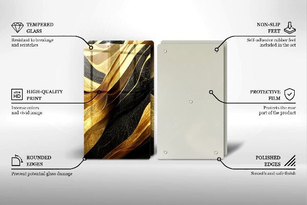 Kitchen worktop protector Elegant abstraction