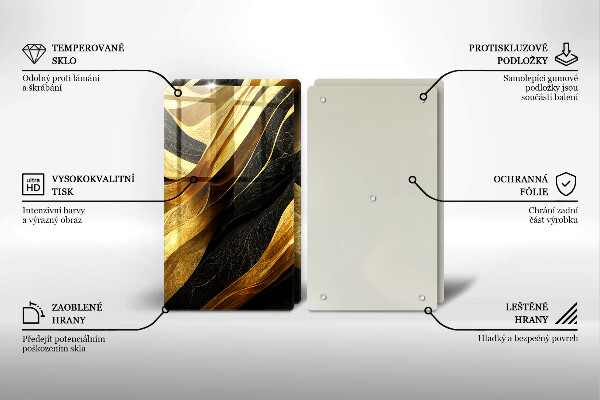 Kitchen worktop protector Elegant abstraction