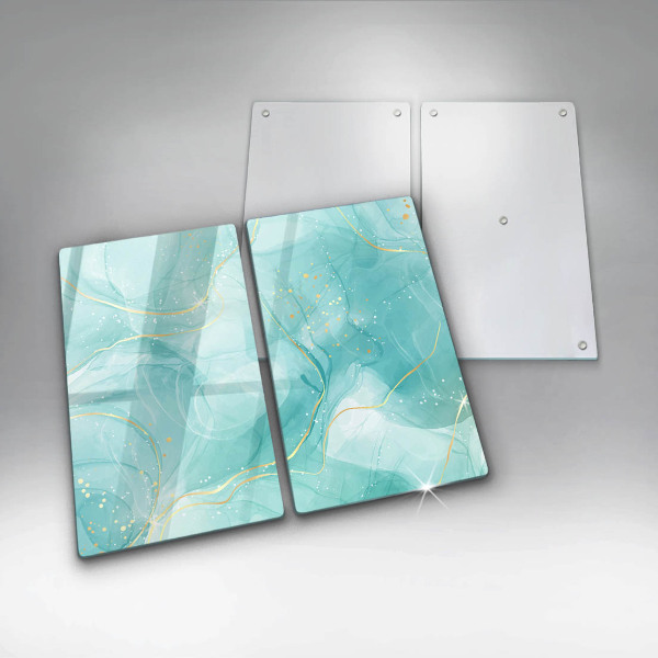 Kitchen worktop protector Blue-gold abstraction