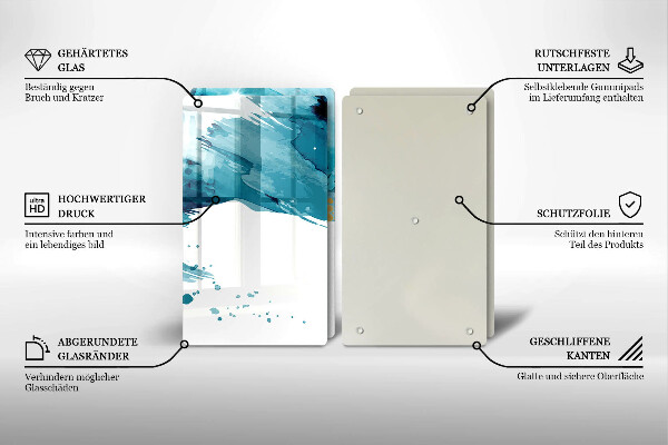 Kitchen worktop protector Blue spots