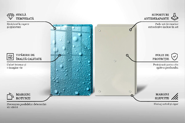 Kitchen worktop protector Drops of water