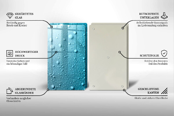 Kitchen worktop protector Drops of water