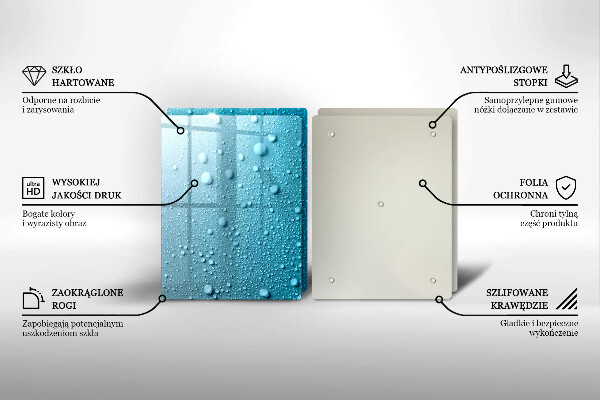 Kitchen worktop protector Drops of water