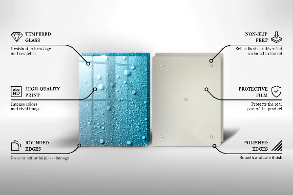 Kitchen worktop protector Drops of water