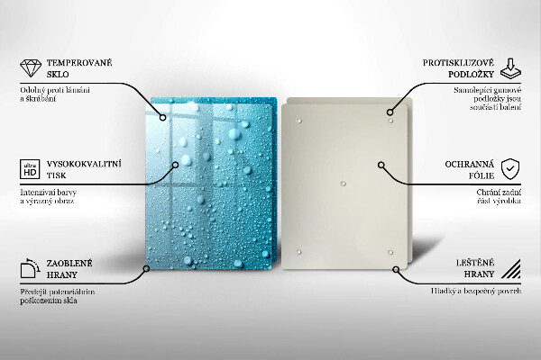 Kitchen worktop protector Drops of water