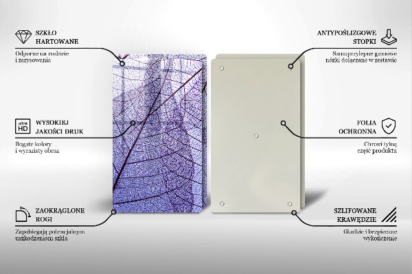 Kitchen worktop protector Leaves with veins