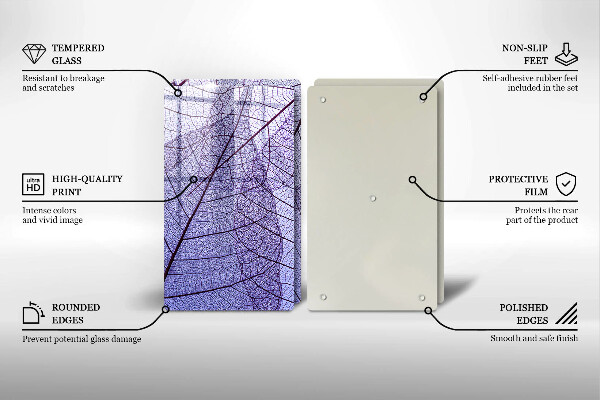 Kitchen worktop protector Leaves with veins