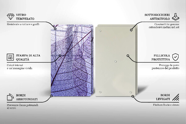 Kitchen worktop protector Leaves with veins