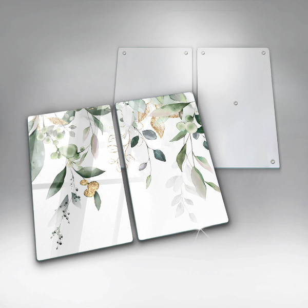 Kitchen worktop protector Watercolor leaves