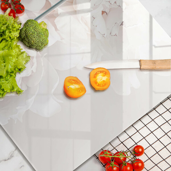 Kitchen worktop protector Pastel peonies