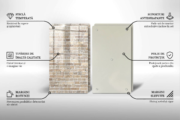 Kitchen worktop protector Wall bright bricks