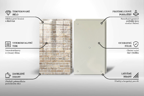 Kitchen worktop protector Wall bright bricks