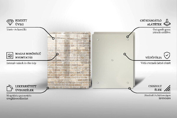 Kitchen worktop protector Wall bright bricks