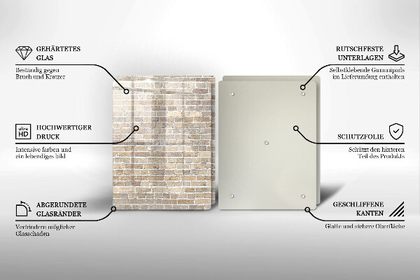 Kitchen worktop protector Wall bright bricks