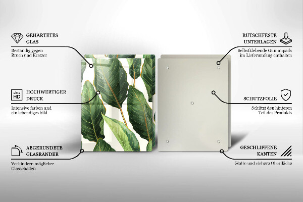 Kitchen worktop protector Banana leaves