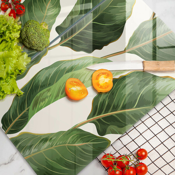 Kitchen worktop protector Banana leaves