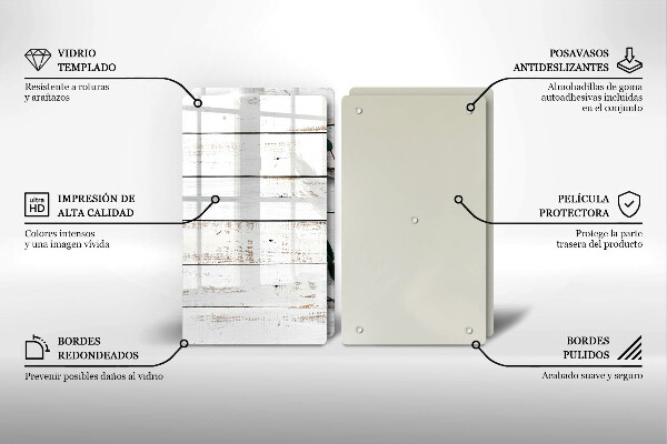 Kitchen worktop protector Old boards and leaves