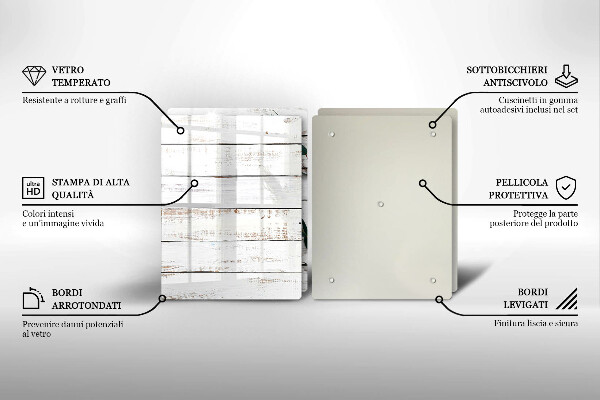 Kitchen worktop protector Old boards and leaves