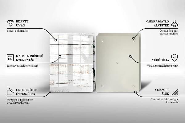 Kitchen worktop protector Old boards and leaves