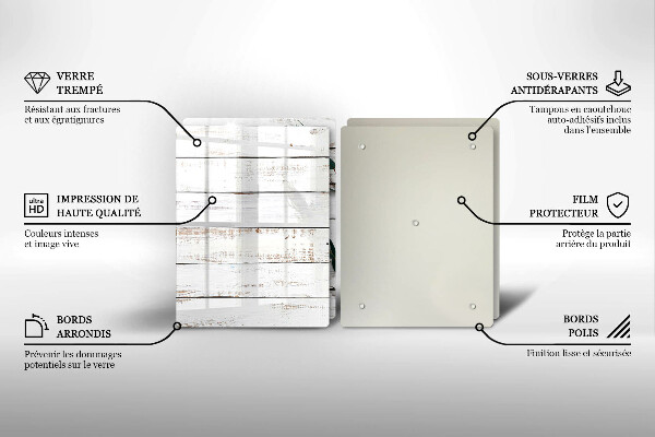Kitchen worktop protector Old boards and leaves