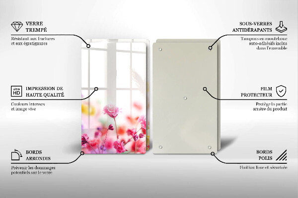 Kitchen worktop protector Flower meadow