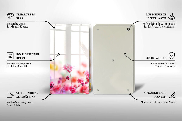 Kitchen worktop protector Flower meadow