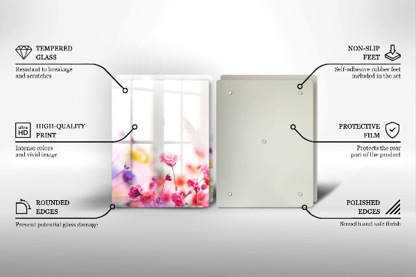 Kitchen worktop protector Flower meadow