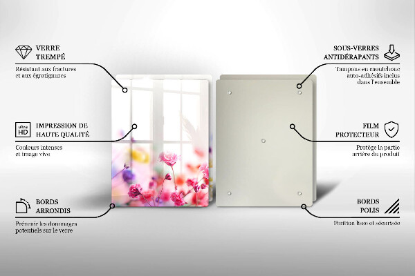 Kitchen worktop protector Flower meadow