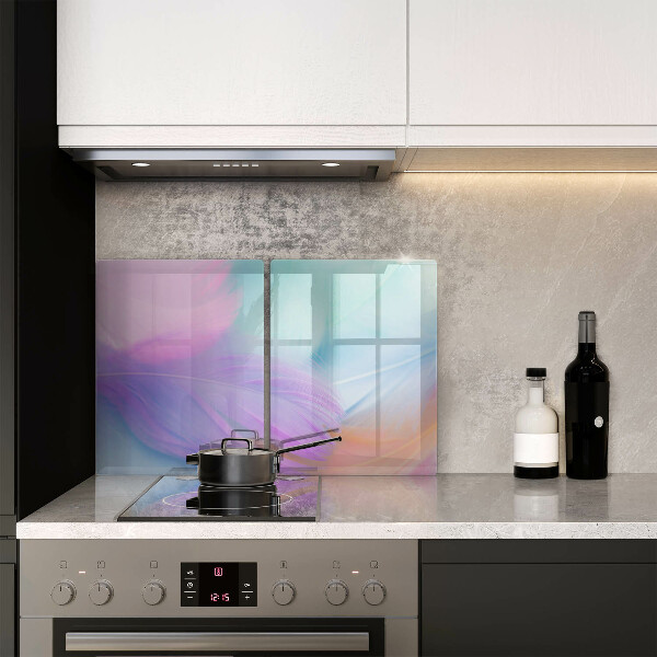 Kitchen worktop protector Pastel feathers