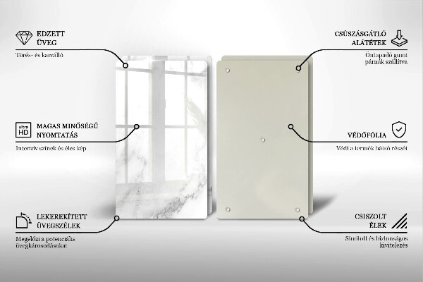 Kitchen worktop protector Modern marble