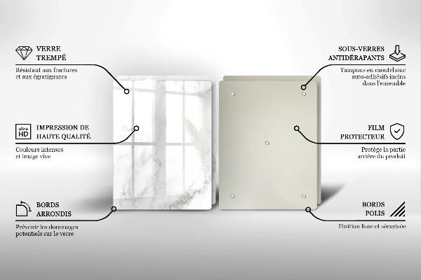 Kitchen worktop protector Modern marble