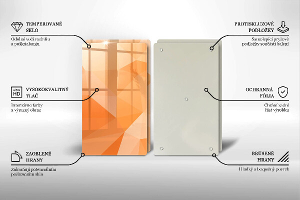 Kitchen worktop protector Geomeric background